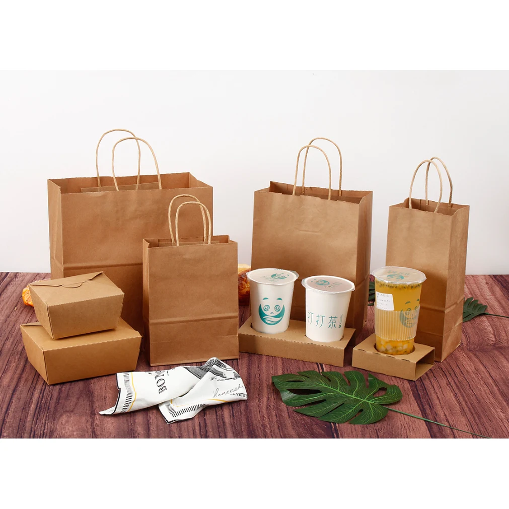 Kraft Paper Bag with Handles 1