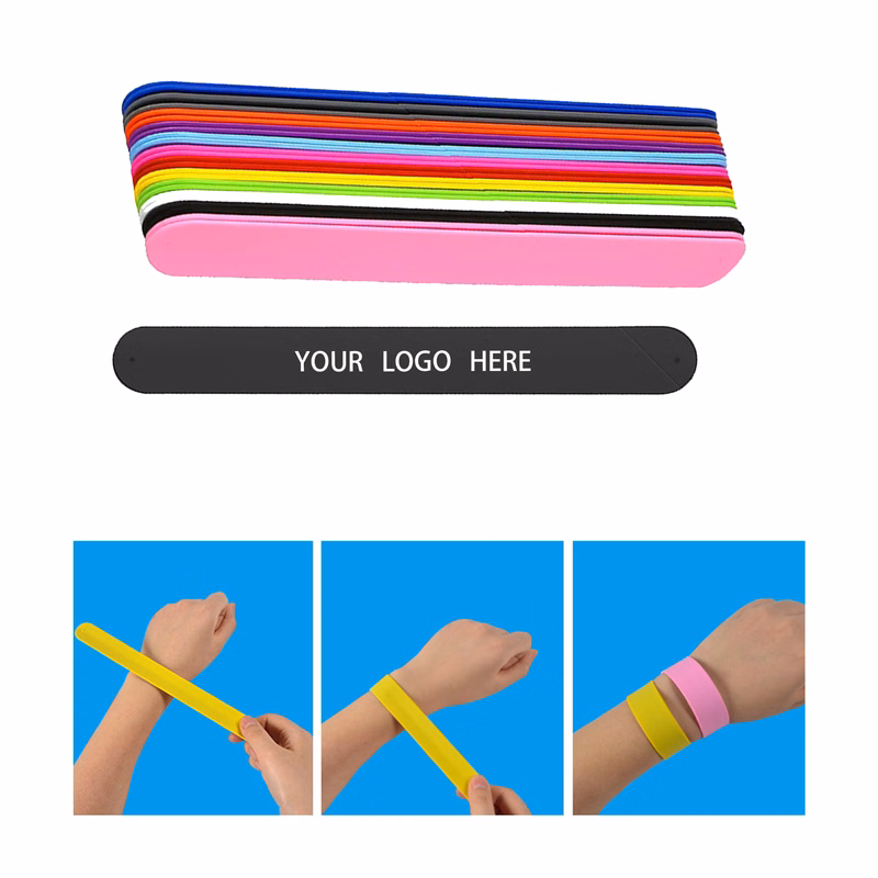 MOQ:100pcs Custom Logo Wristband
