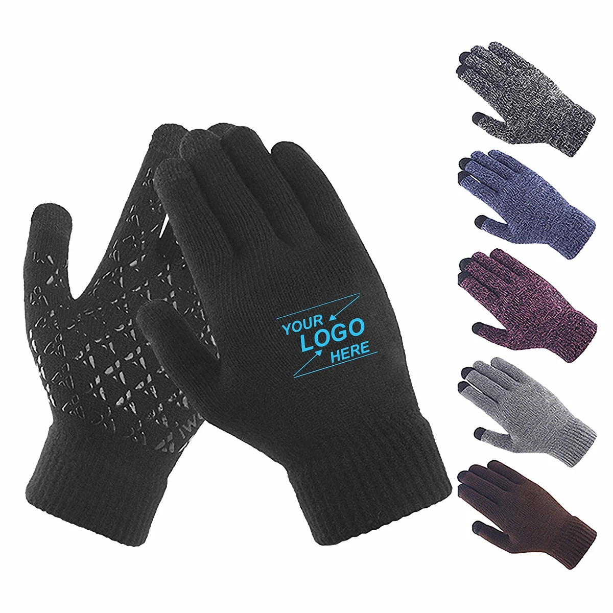 Touchscreen Knitted Gloves for Adults Unisex 1