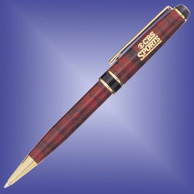 Marbleized Burgundy Alpine Ball Pen