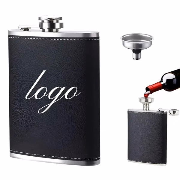 Outdoor Portable Stainless Steel Camping Flat Hip Flask for Commutes, Fitness and Travel