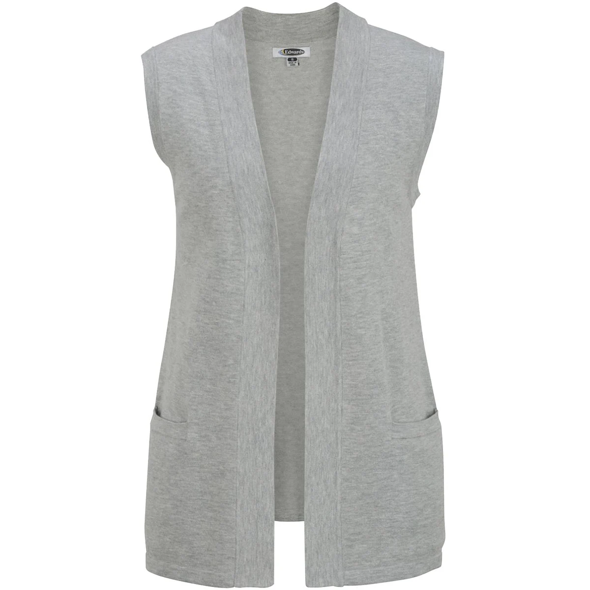 Ladies Open Cardigan Sweater Vest 1