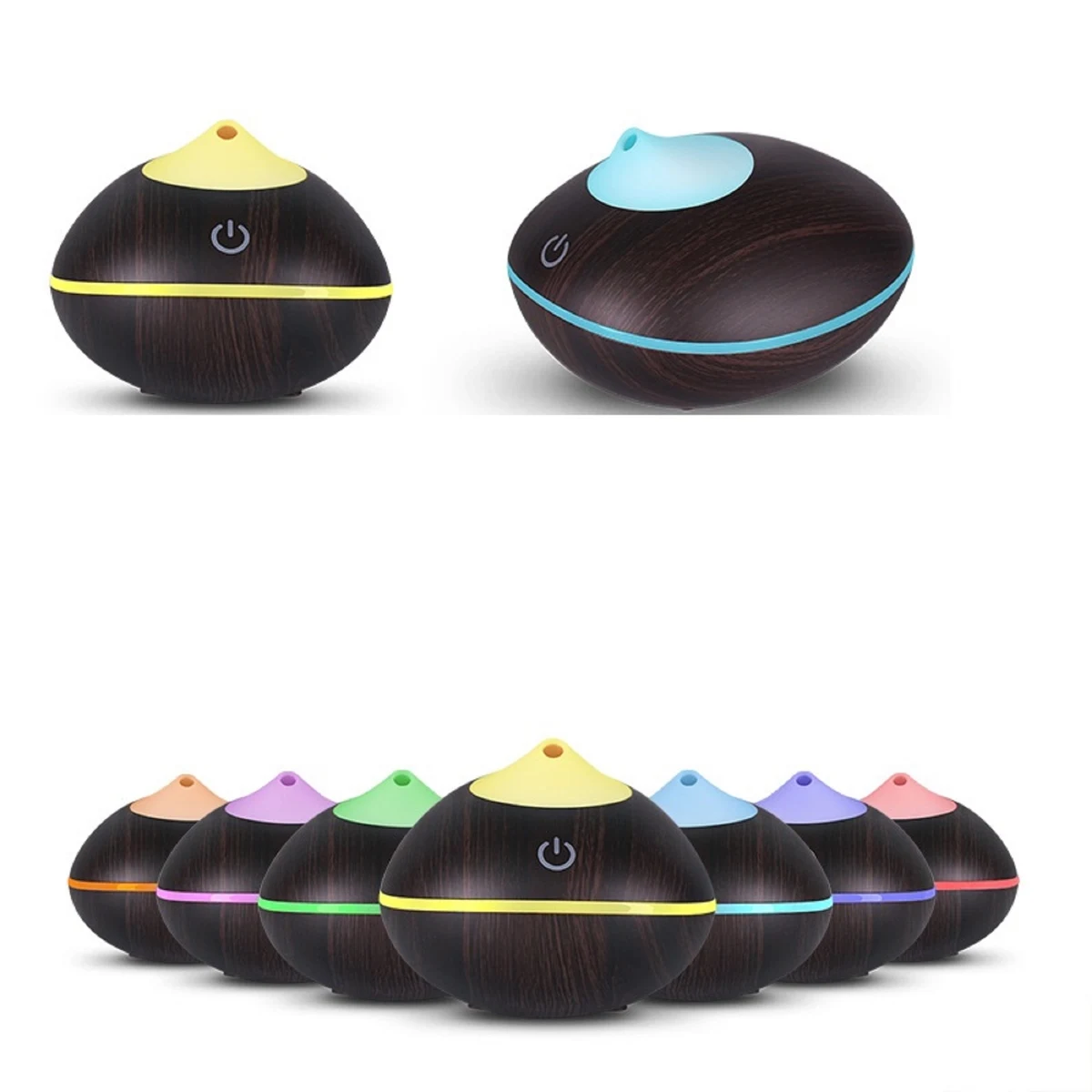 200 ml Wood Grain Aroma Diffuser Humidifier for Home 1