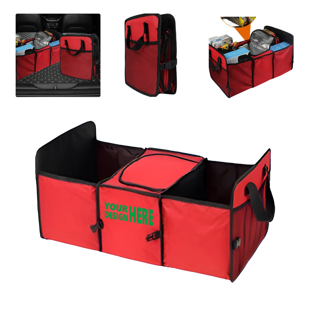 MOQ50 Custom Car Trunk Insulated Storage Organizer 1