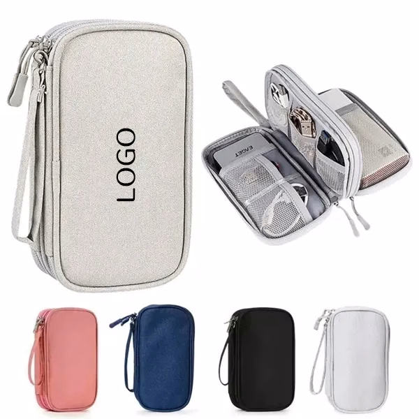 Double Layer Portable Storage Bag with Organize Items Easily
