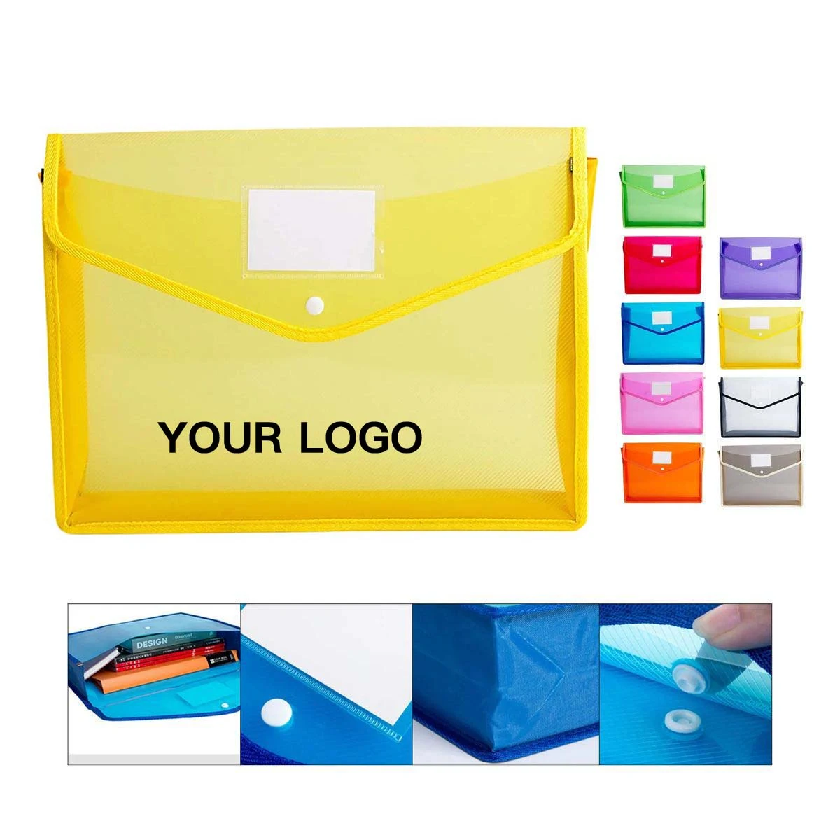 Plastic Snap Folder for Documents Storage 1