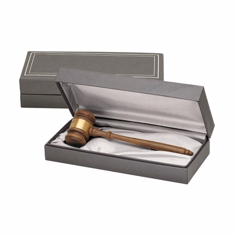 The President Gavel Presentation Set with 11" American Walnut Gavel