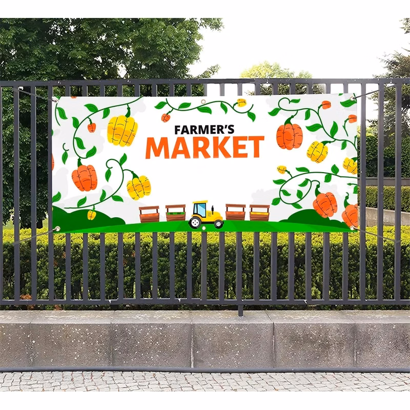Custom Vinyl Banner - Top and Bottom Pole Pocket (1Ft x 1Ft)