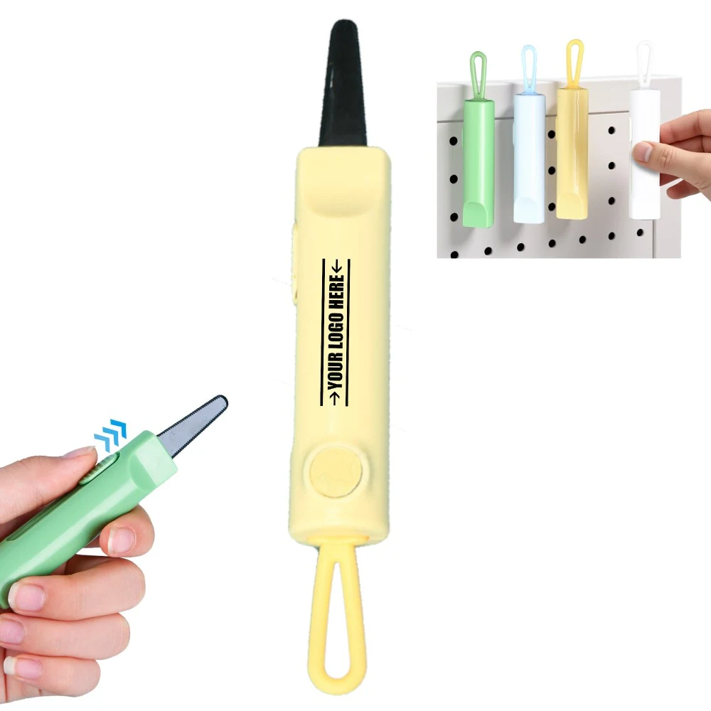 Serrated Box Cutter With Lanyard 1