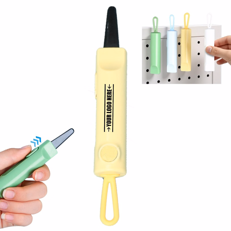Serrated Box Cutter With Lanyard