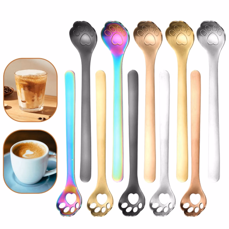 Cat Paw Coffee Spoons