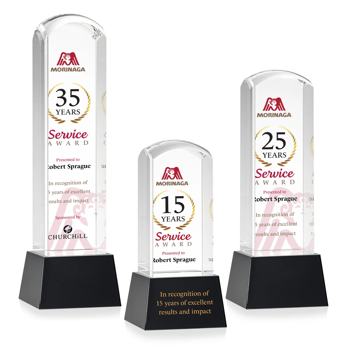 Silkwood VividPrint™ Award on Base - Black 1