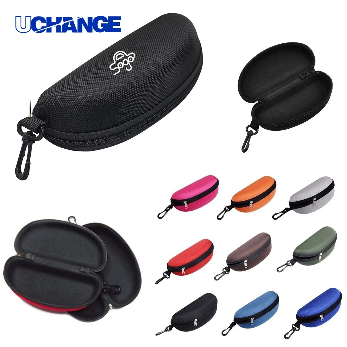 Eyewear Portable Zipper Eyeglasses Case Organizer 1