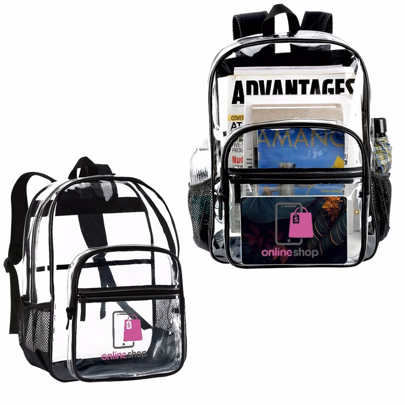 Transparent School Backpack 0.4mm 17.3"
