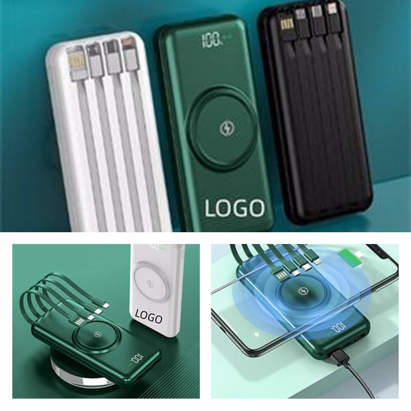 10000mAh Power Bank Wireless Charger
