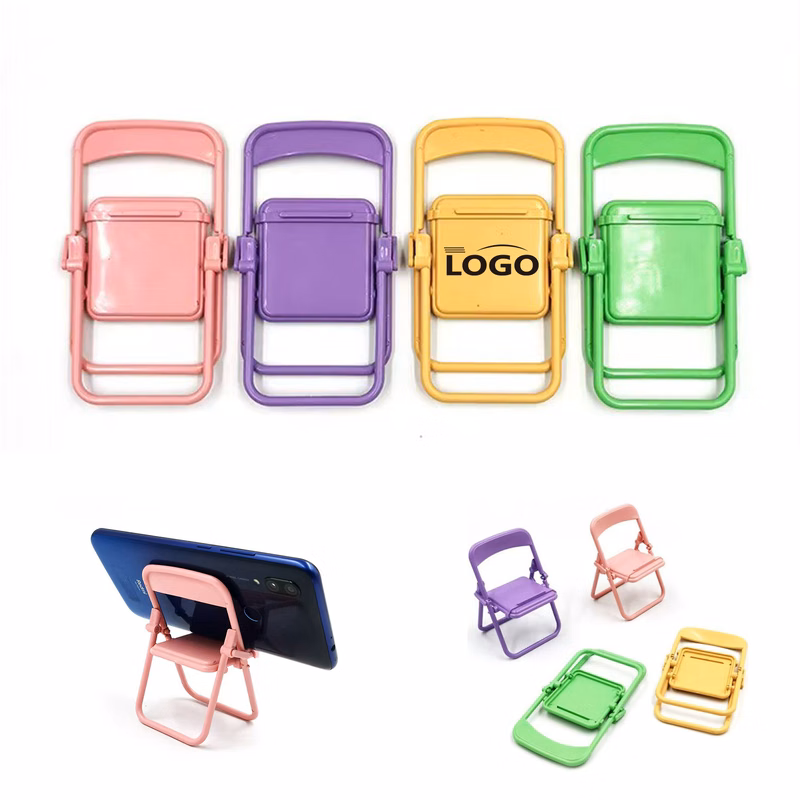 Mini Folding Chair Cell Phone Stand Desktop