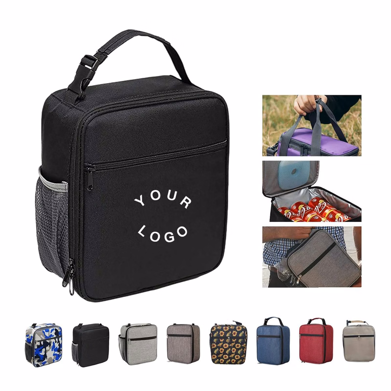 Foam Lined Cooler with Water Bottle Sleeve