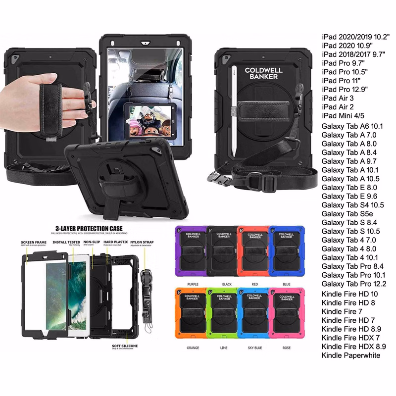 iBank ® Galaxy Tab A9 Protective Rugged Case with Kickstand & Shoulder Strap
