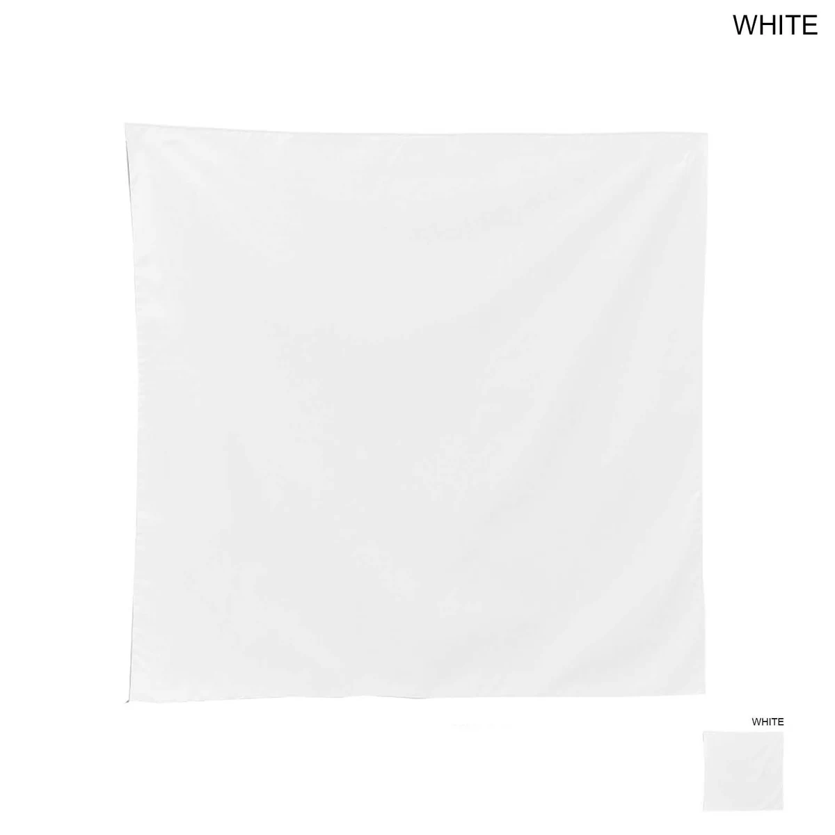 Square Bandana, 22x22, Blank, Stocked in White (#1 seller) 1