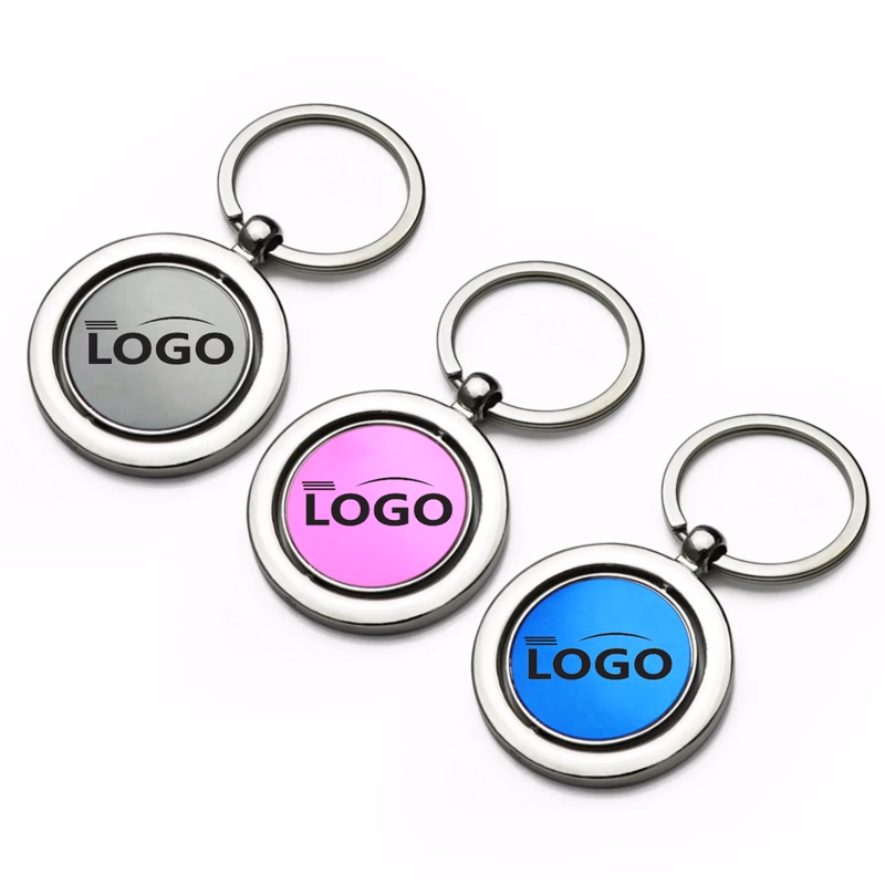 Rush Service Funny 360 Rotating Spinner Metal Tag Key Chain