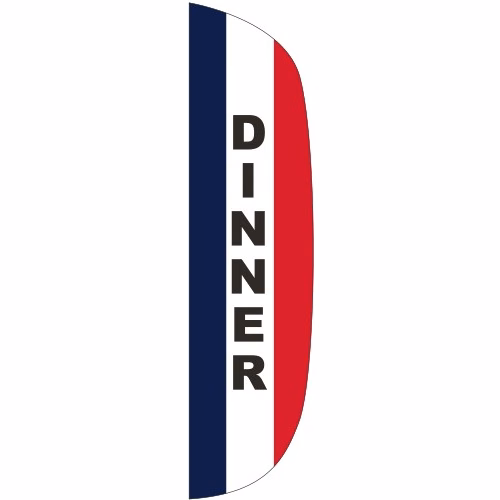 "DINNER" 3' x 12' Message Flutter Flag