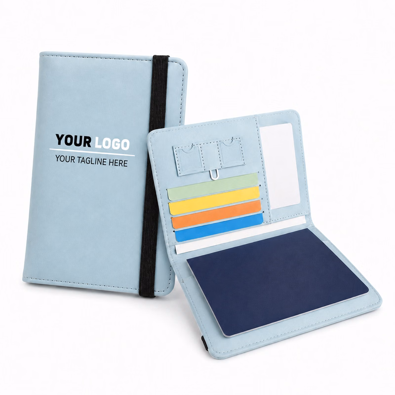 Custom Logo PU Passport Holder Anti-Theft Passport Travel Wallet
