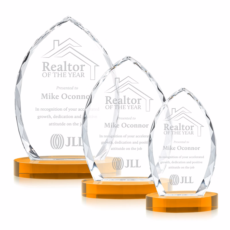 Wilton Award on Alberton Base - Amber