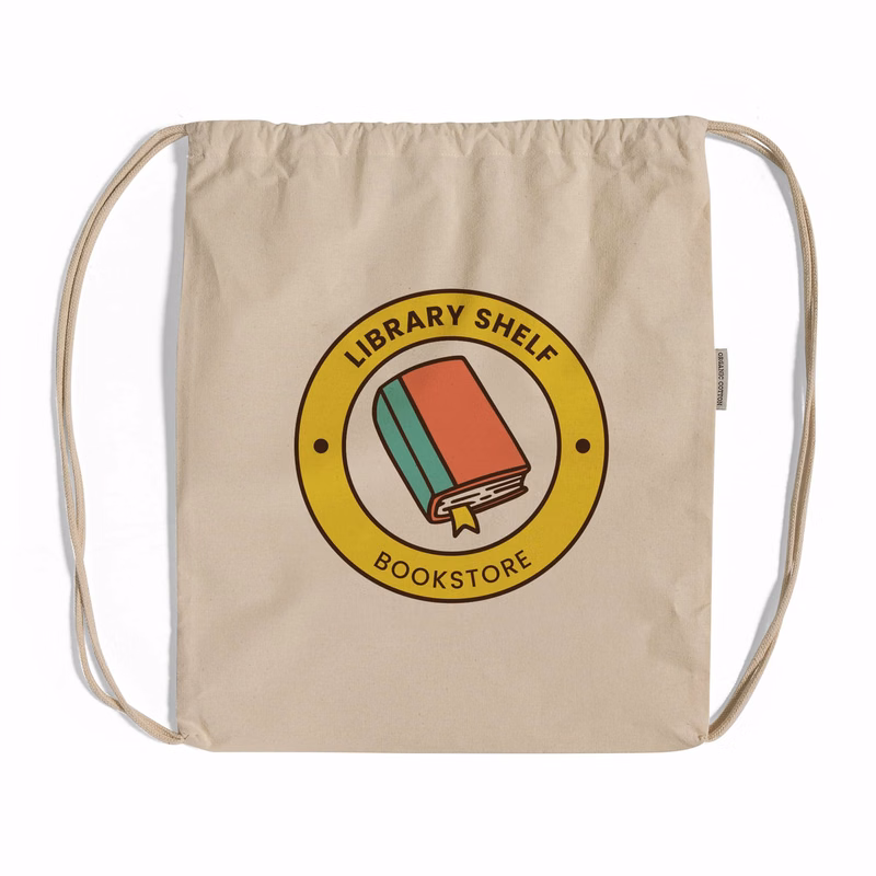 Organic Cotton Drawstring Backpack