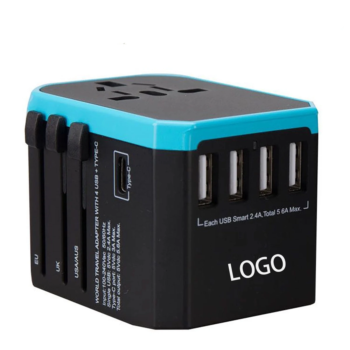 All in One Universal Travel Adapter with 3 USB Port 1