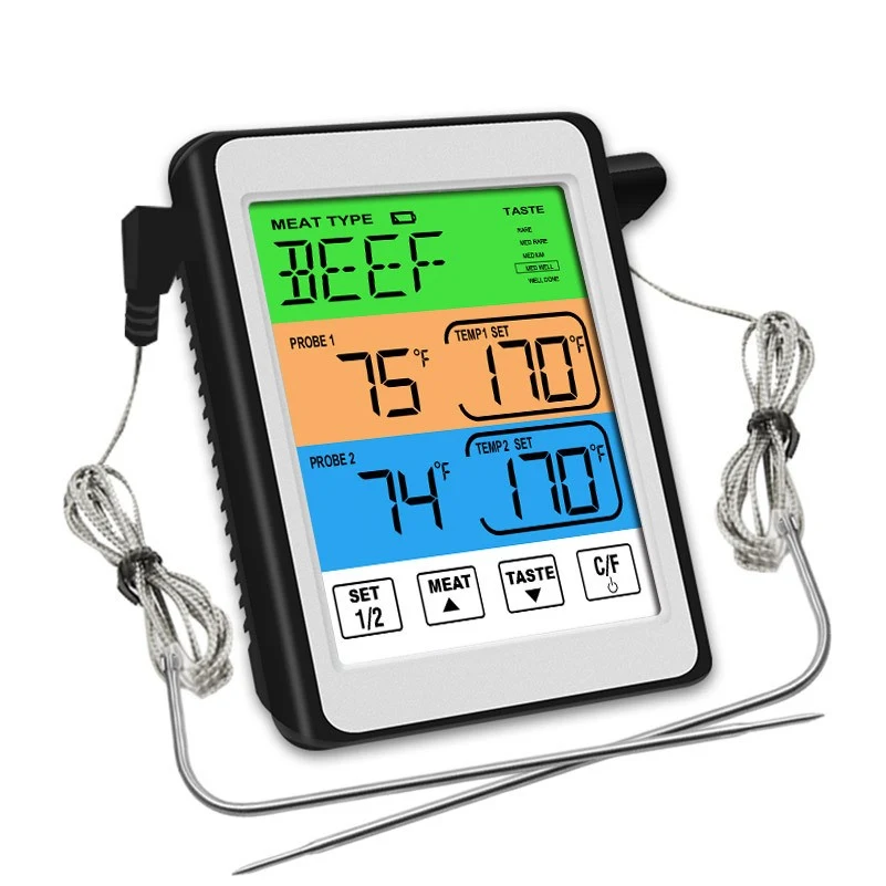 Touchscreen Color Lcd Bbq Thermometer For Grilling 1