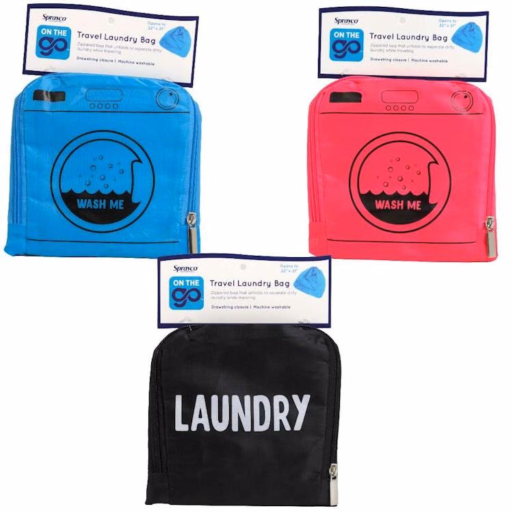 Travel Laundry Bags - 3 Pack Assorted Colors