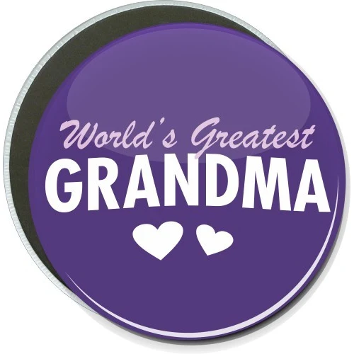 Worlds Greatest Grandma, Mothers Day Button 1
