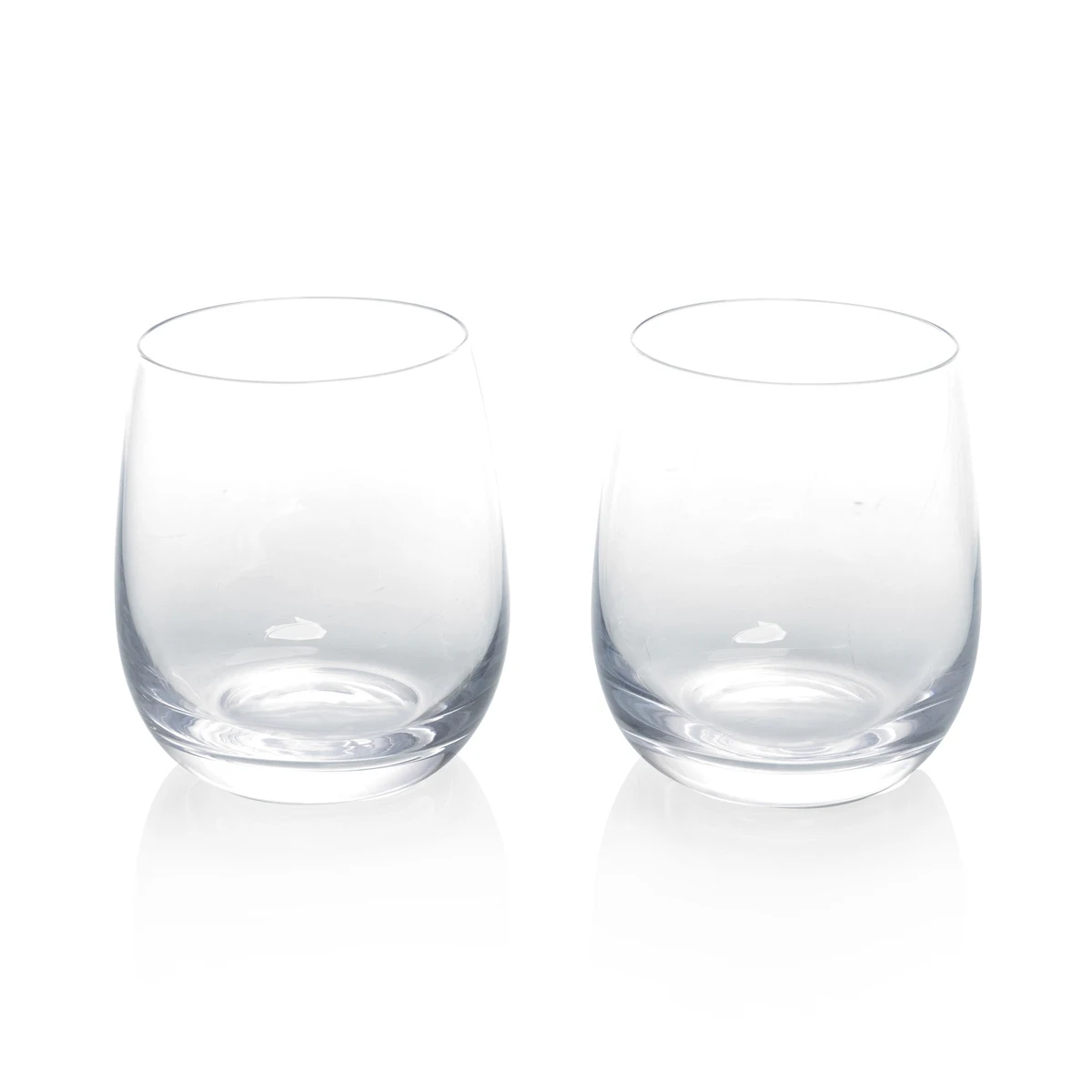 Set of 2 Stemless Wine Glasses 1