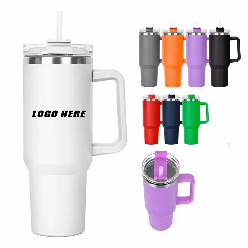 40oz Stainless Steel Handle Portable Tumbler