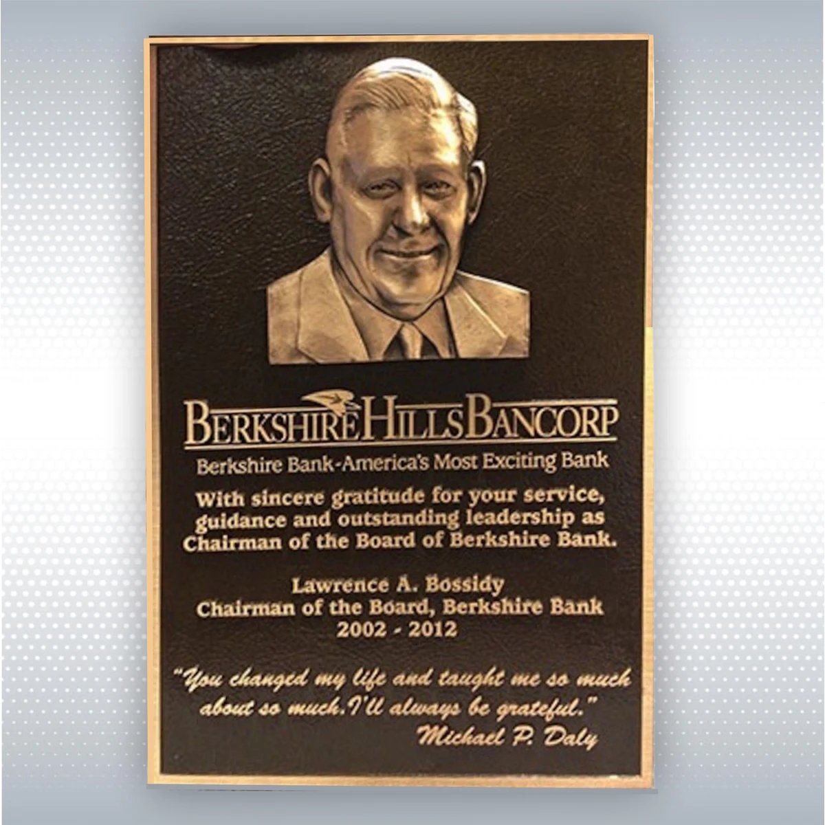 Bronze plaque 1