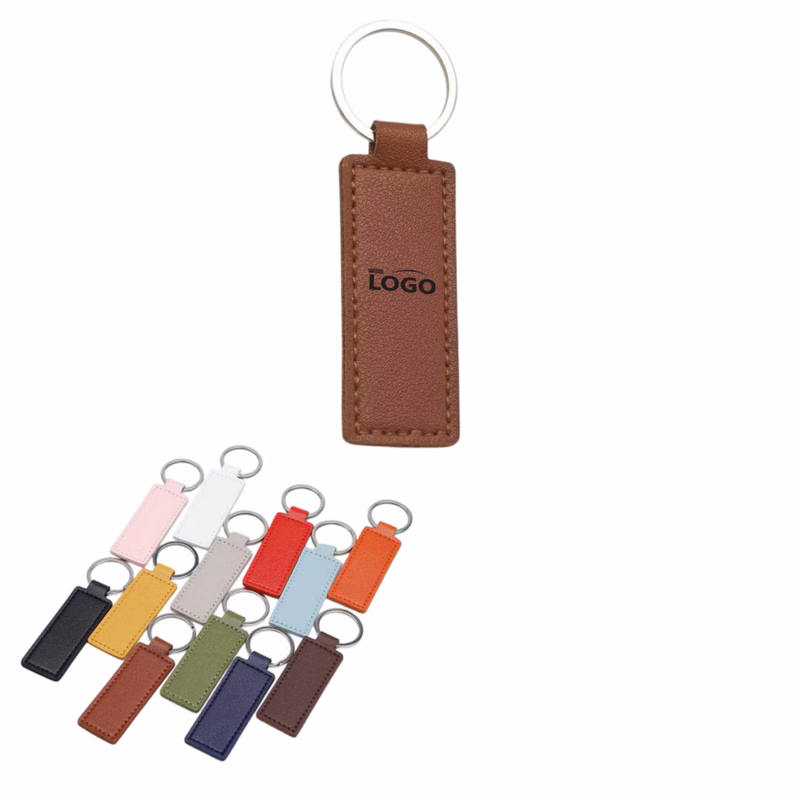 Rectangular PU Key Ring