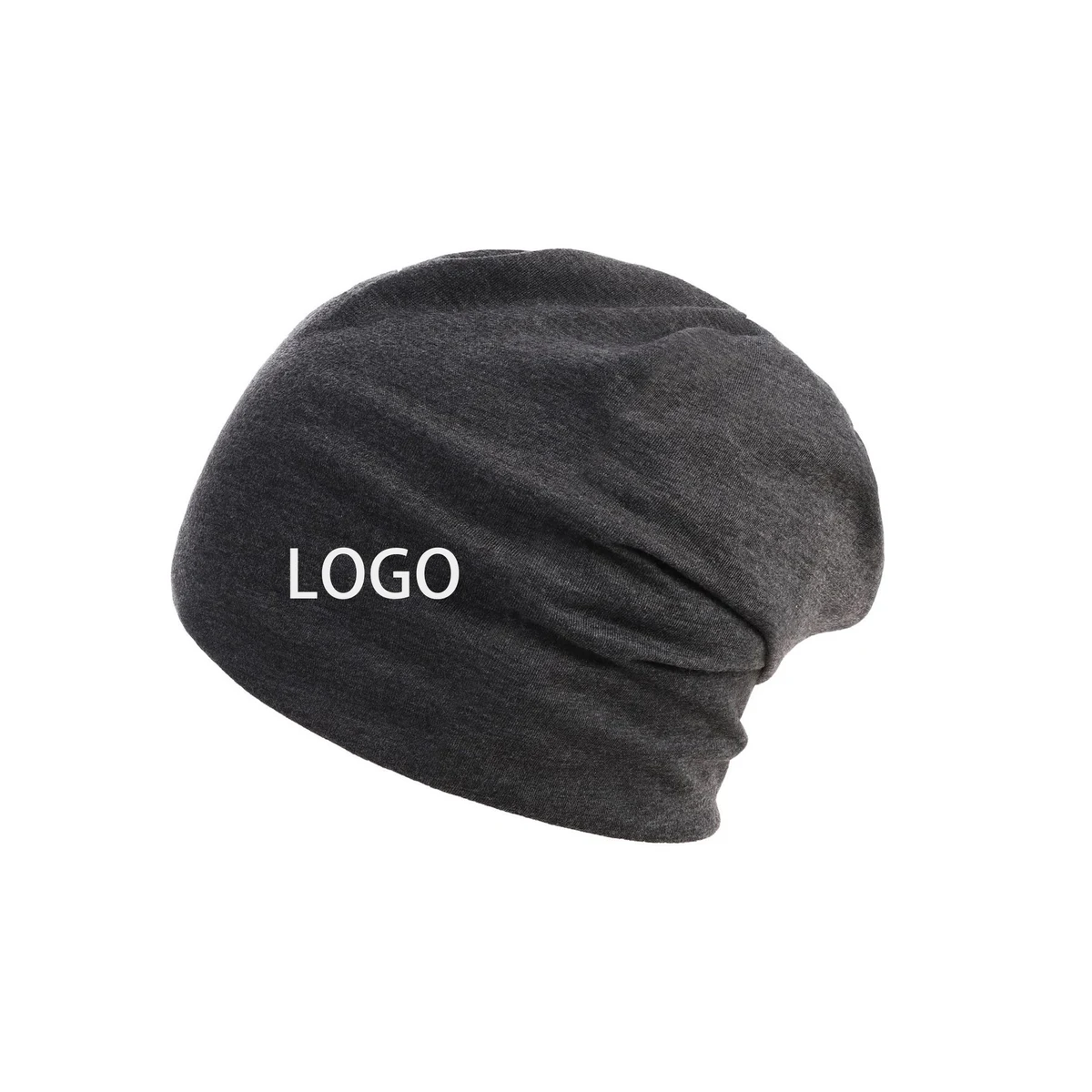 Color Knitted Beanie Without Cuff 1