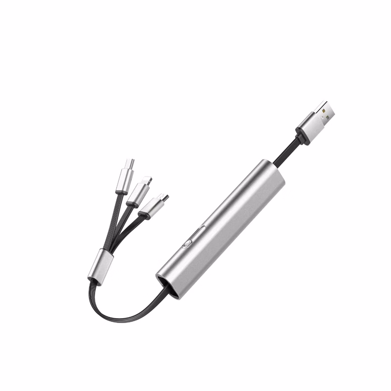Retractable Triple Cable Metal Build
