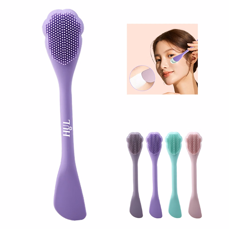 Double-ended facial mask brush