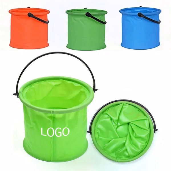 Portable Water Bucket with Collapsible Design and Handle
