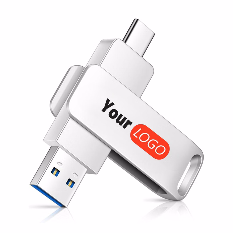 Thumb Drive 2 In 1 USB Drive With Type C