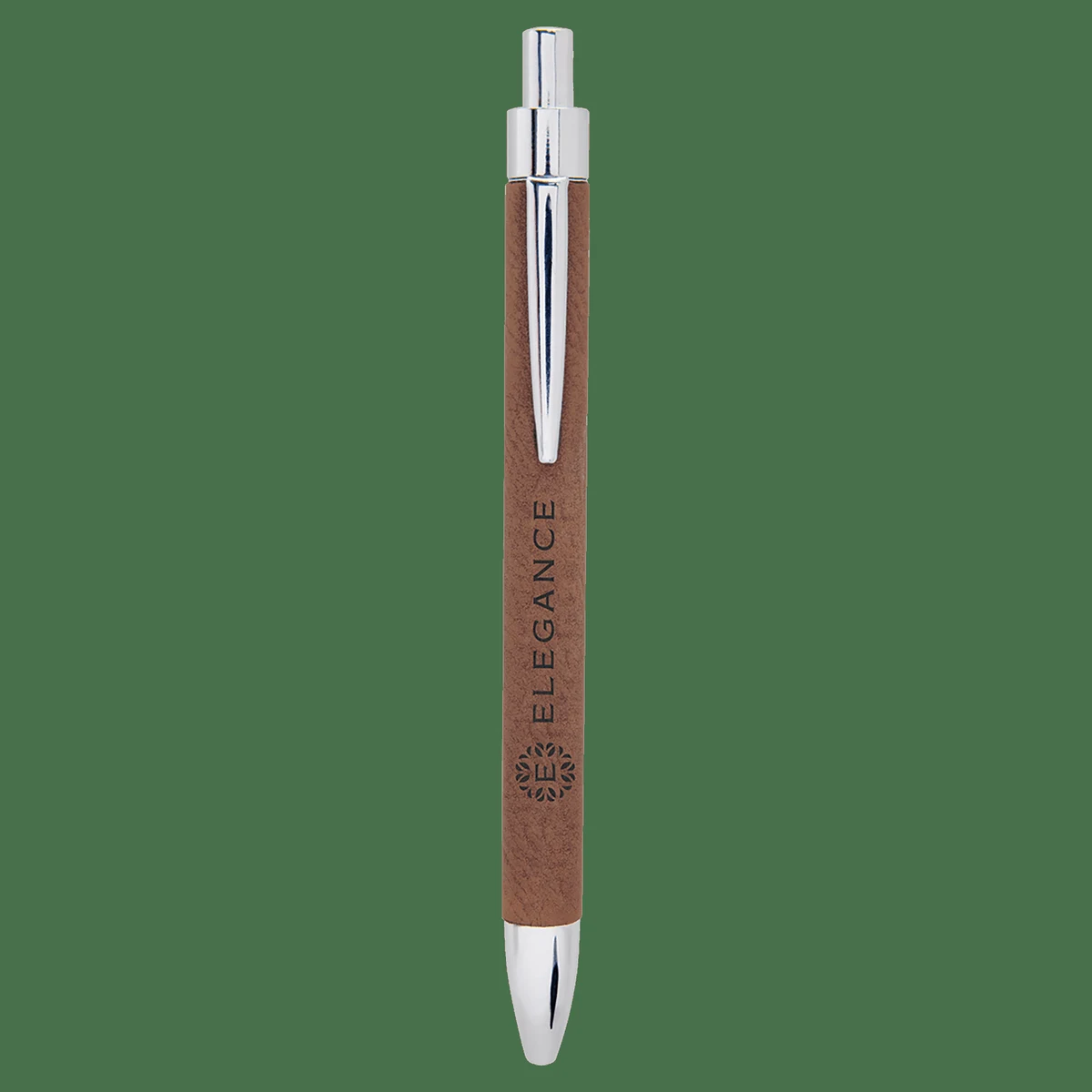Dark Brown Leatherette Pen 1