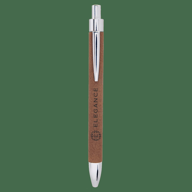 Dark Brown Leatherette Pen