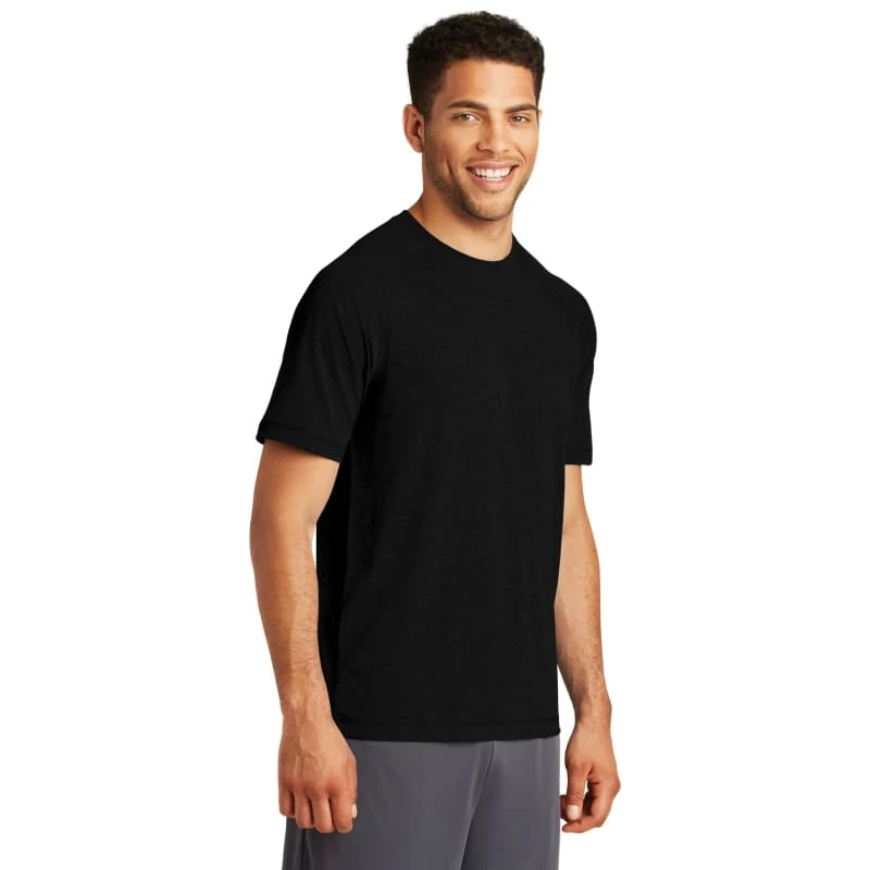 Sport-Tek PosiCharge Tri-Blend Wicking Raglan Tee. 1