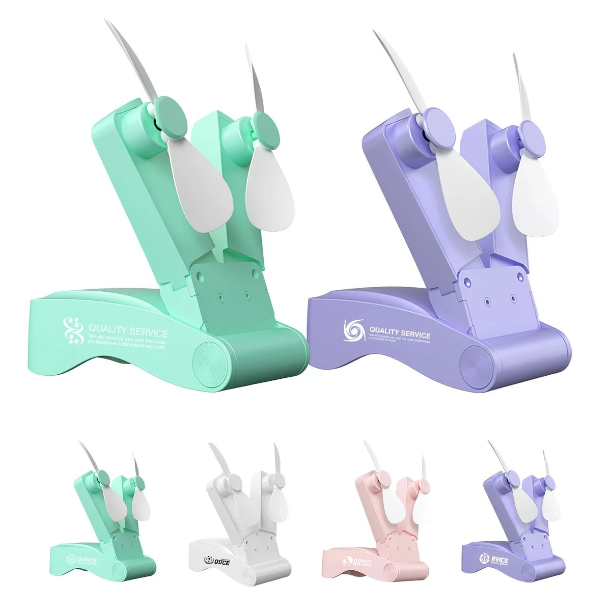 Mini Foldable Dual Head Fan 1