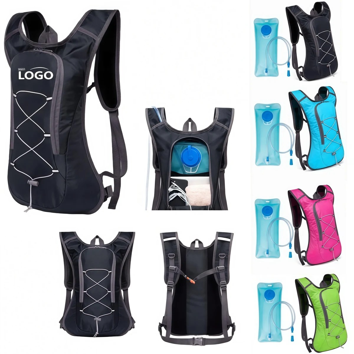 Outdoor Sports Hydration Backpack With 2L Water Bladder 1