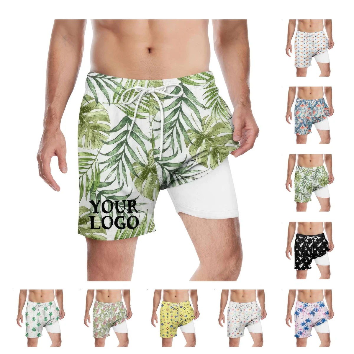 Custom Men's Swim Trunks Quick Dry Beach Shorts 1