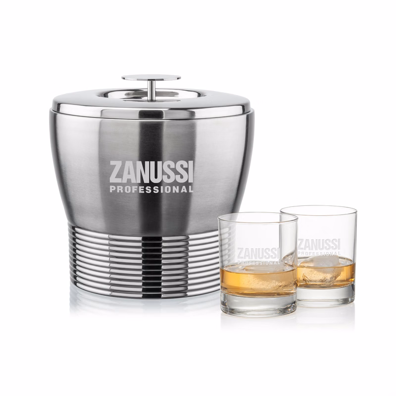 Genoa Ice Bucket & Chelsea On-the-Rocks Set
