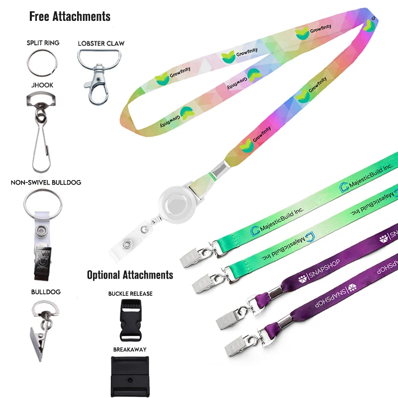 5/8? Dye Sublimated Double Ended Lanyards 1