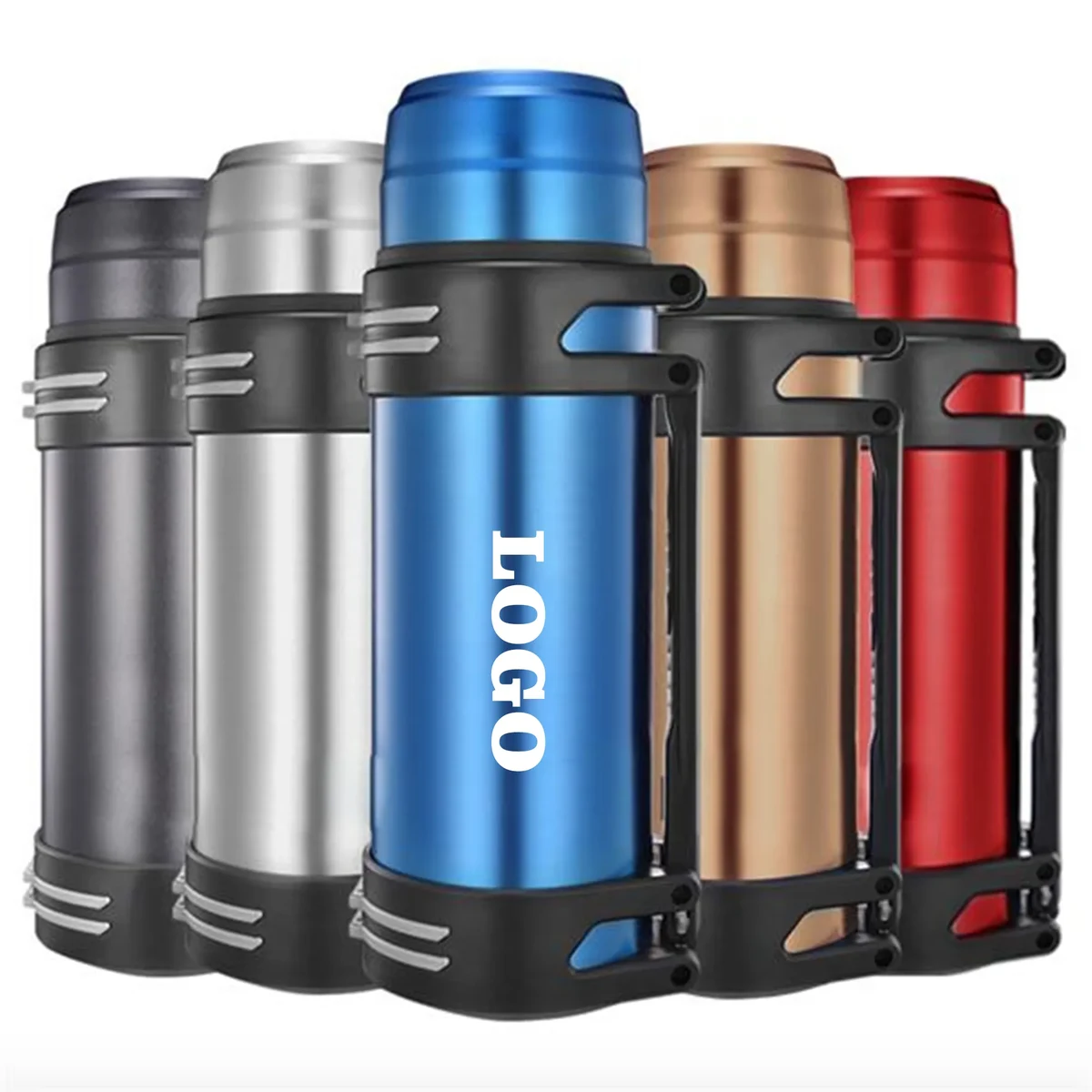 68oz Stainless Steel Travel Vacuum Flask, custom water bottle with logo imprint 1